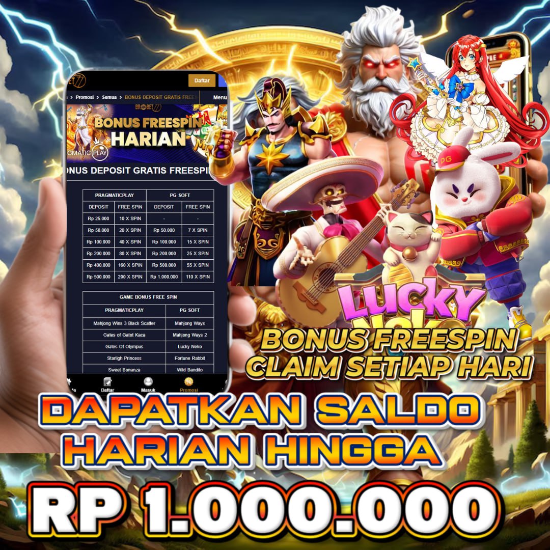 BROBET77 Daftar Situs Slot Gacor Hari Ini - RTP Tinggi & Anti Rungkad